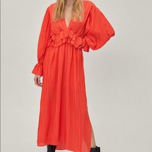 Nasty Gal V Neck Maxi Dress